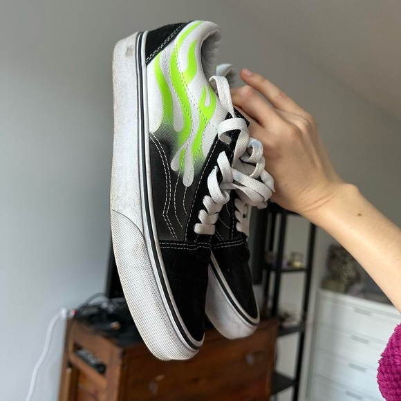 Neon green and black Vans💚🖤 - Picture 5 of 6